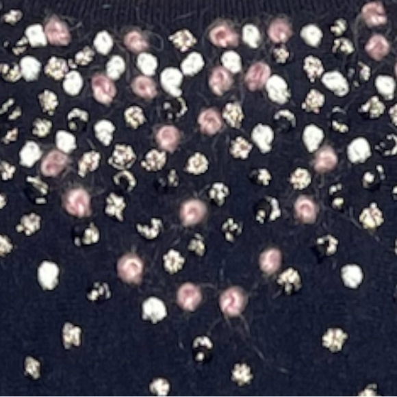 Anthropologie Angel of the North navy blue dolman sleeve sweater size S - Picture 8 of 8